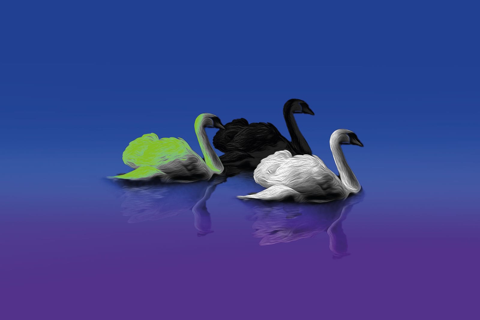 Von weißen, schwarzen und grünen Schwänen