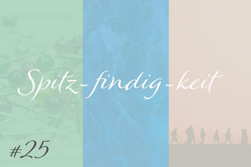 Spitzfindigkeit #25