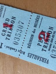 Eintrittskarten von Besuch in 1984.