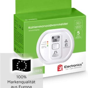 Ei Electronics Ei208D CO Kohlenmonoxidmelder (mit Display und 10-Jahres-Batterie)