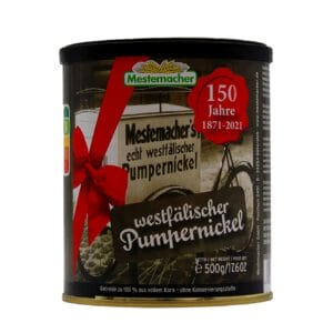 12 x 500g Dosenbrot (6,0 kg) Pumpernickel echt westfälisch, von Mestemacher, tafelfertig geschnitten