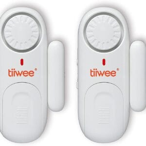 tiiwee Fensteralarm Türalarm 120 dB Einbruchschutz - 2er Set mit Batterien