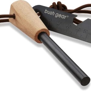 BUSHGEAR Woodz - Feuerstahl mit Handmade Griff