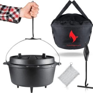 Ein gebranntes Dutch Oven Set [5 Liter]