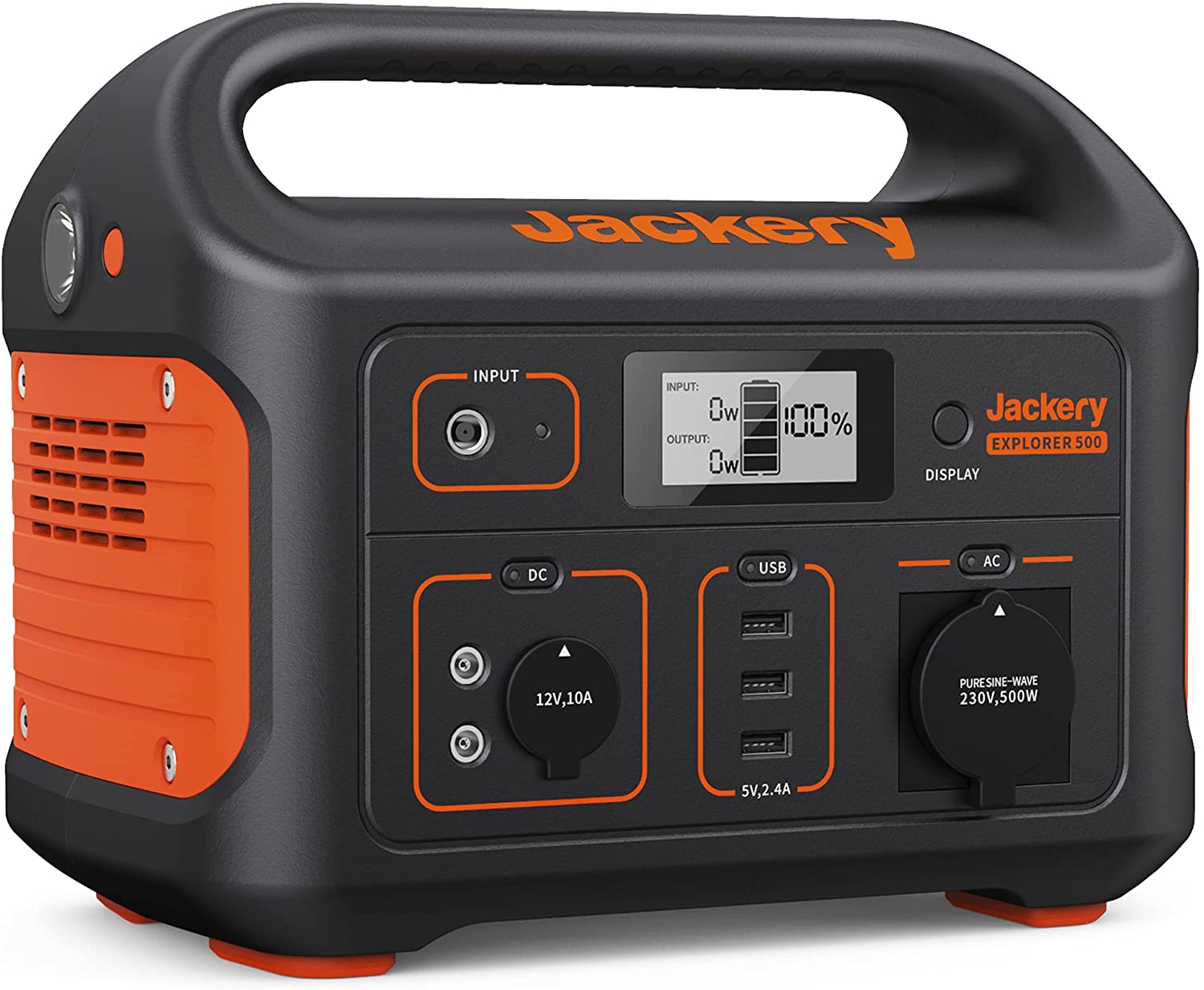 Jackery Tragbare Powerstation Explorer 500 - 518 Wh Batterie Mobiler Stromspeicher & Solar Generator mit 230V Steckdose